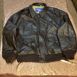 100% Leather Brown Jacket